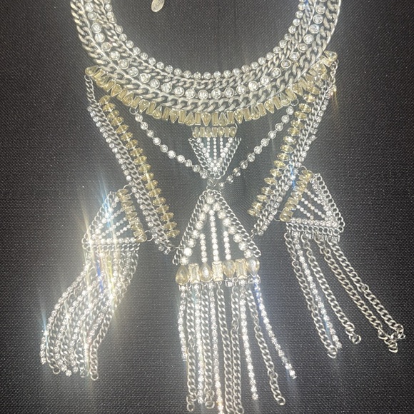 Zara Silver Tone Statement Necklace 💎💎💎 - Picture 7 of 10